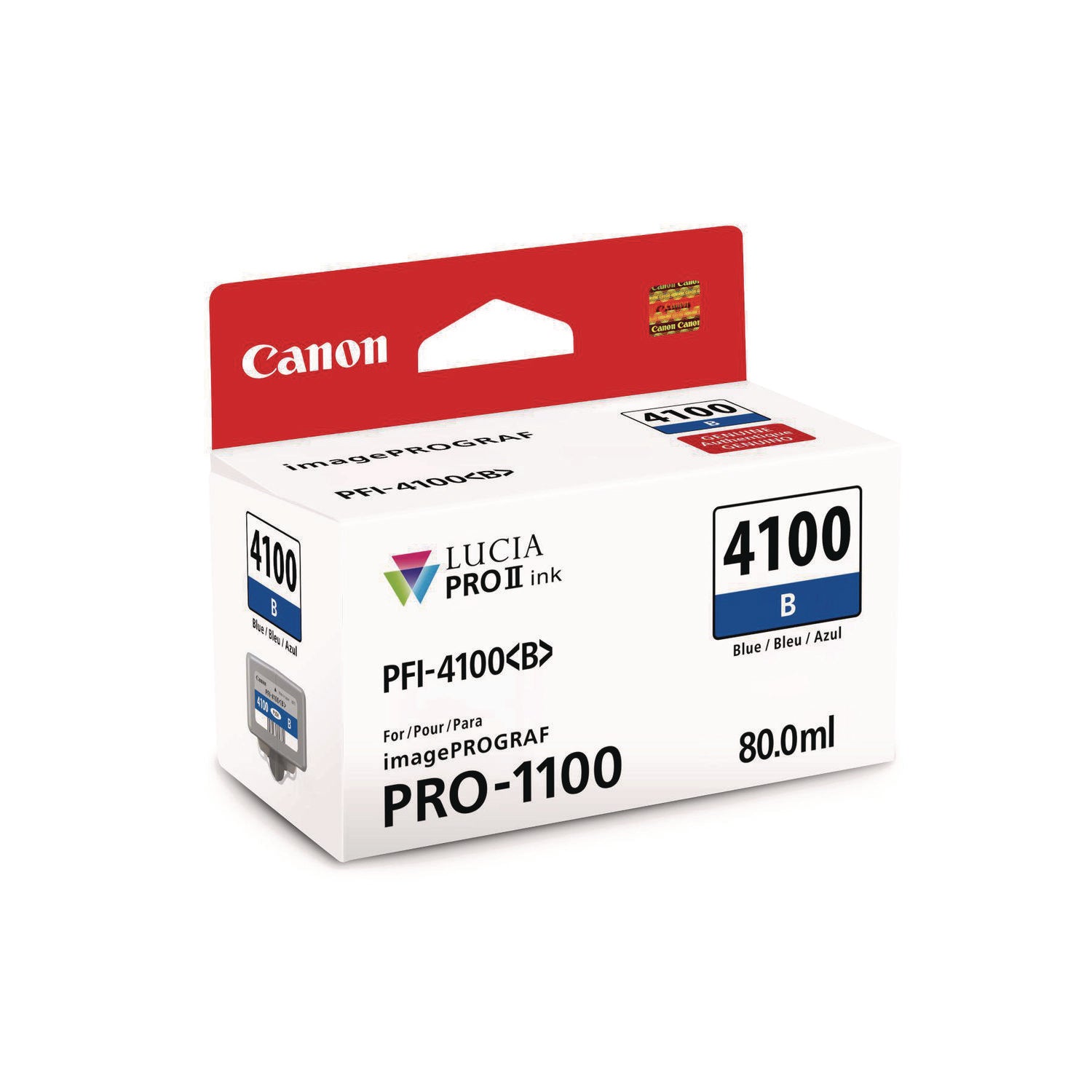 6786C002AA (PFI-4100) High-Yield Ink, Blue