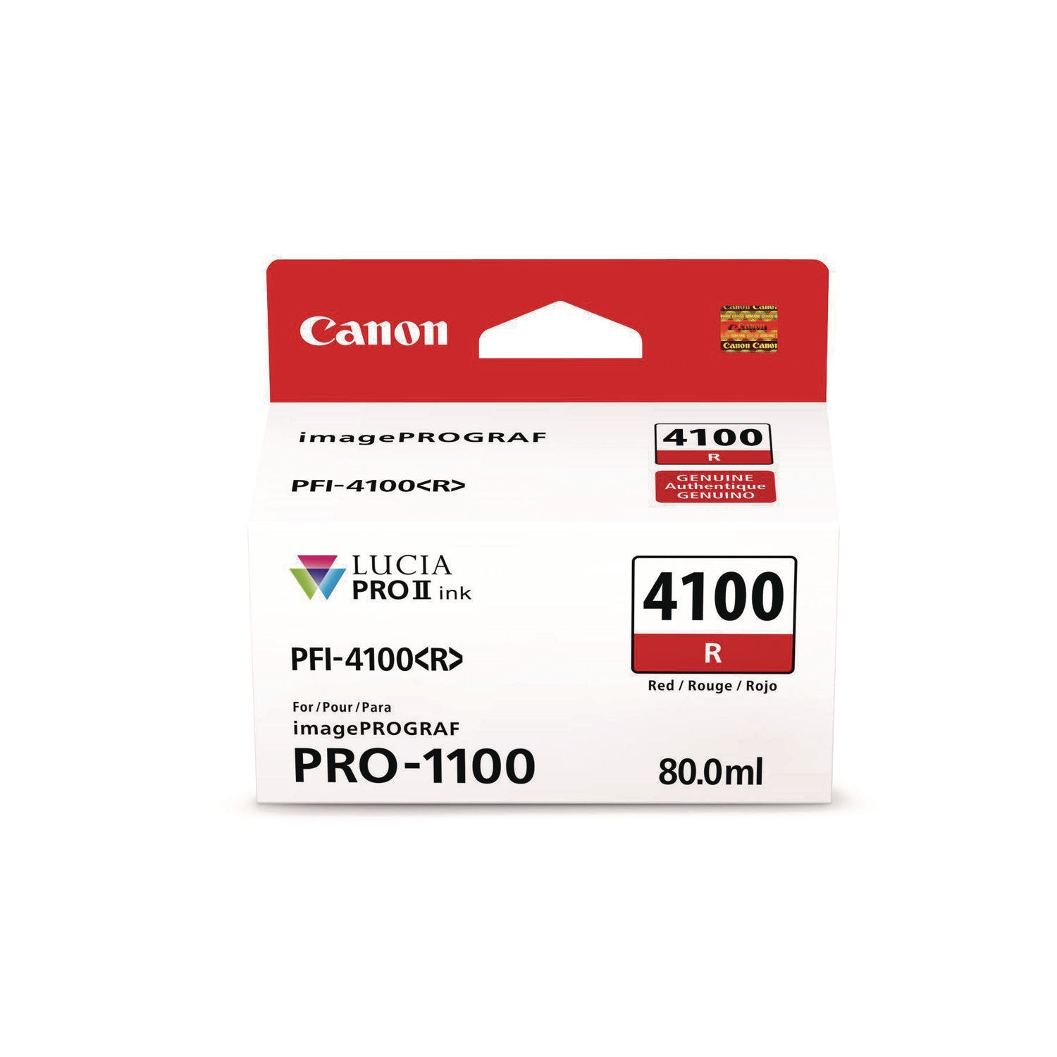 6785C002AA (PFI-4100) High-Yield Ink, Red