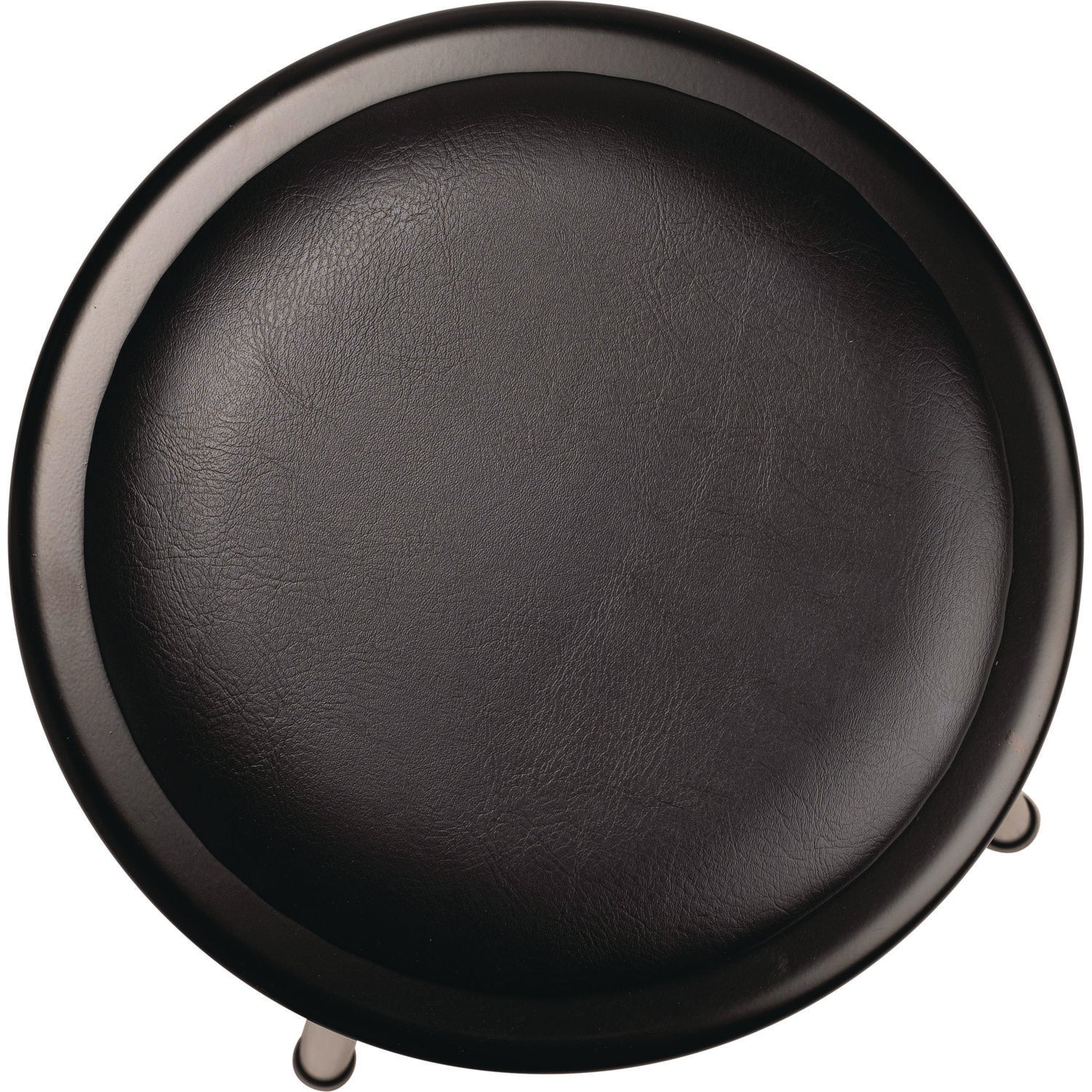 NPS® 24" Heavy Duty Vinyl Padded Steel Stool, Surface Color: Black, Frame Color: Black