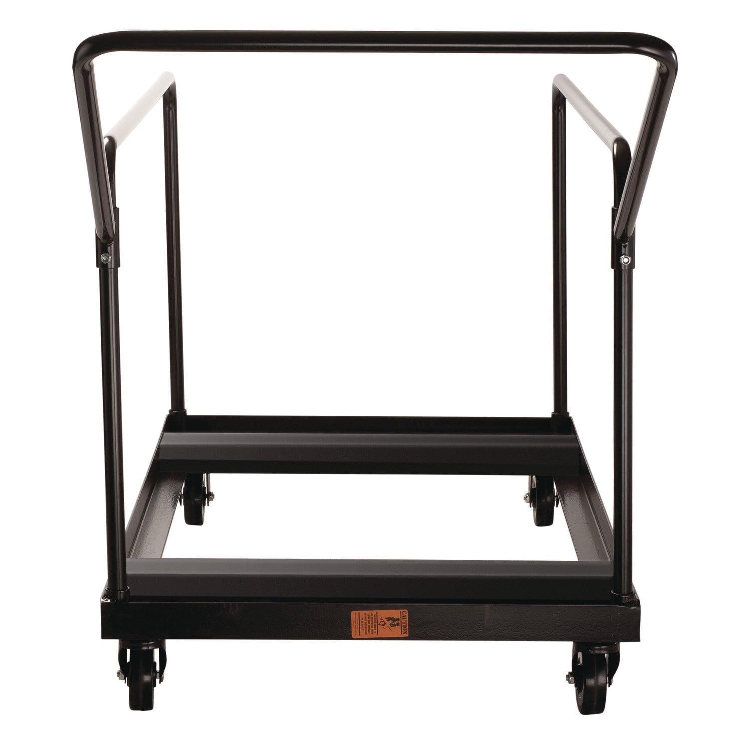 NPS® Folding Table Dolly for Vertical Storage, 48" & 60" Round Tables, Frame Color: Brown