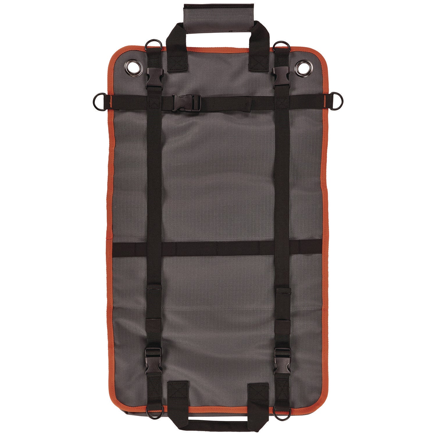 Arsenal 5874 Roll Up Tool Bag with Zipper Pockets, 5 Zippered Pockets, 7 Tool Slots, 1 x 27 x 16, Polyester, Gray