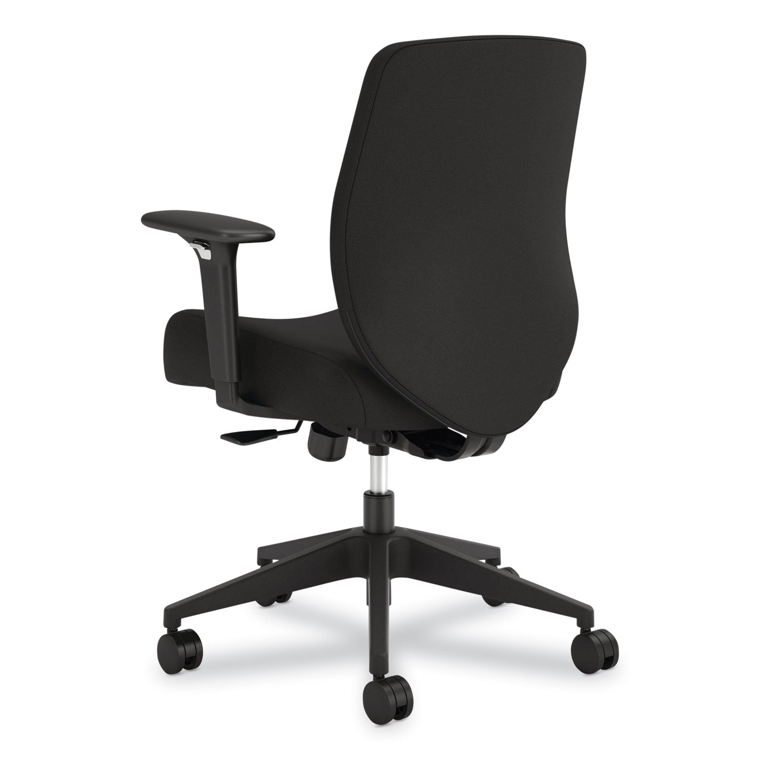 HON Altern Task Chair, Mid Back, Black Frame, Fabric & Foam Seat, Fabric Back, Adjustable Armrests, Ergonomic, Lumbar Support, Tilt Mechanism, 1 Each