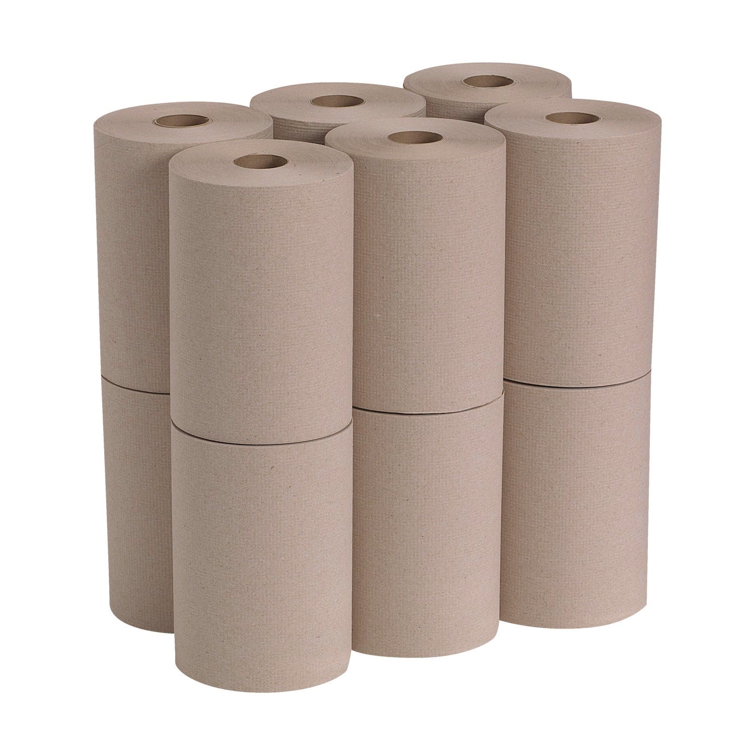 Pacific Blue Basic Recycled Paper Towel Roll - 1 Ply - 7.87" Width x 350 ft Length - Natural - 12 / Carton