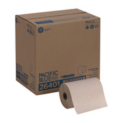 Pacific Blue Basic Recycled Paper Towel Roll - 1 Ply - 7.87" Width x 350 ft Length - Natural - 12 / Carton