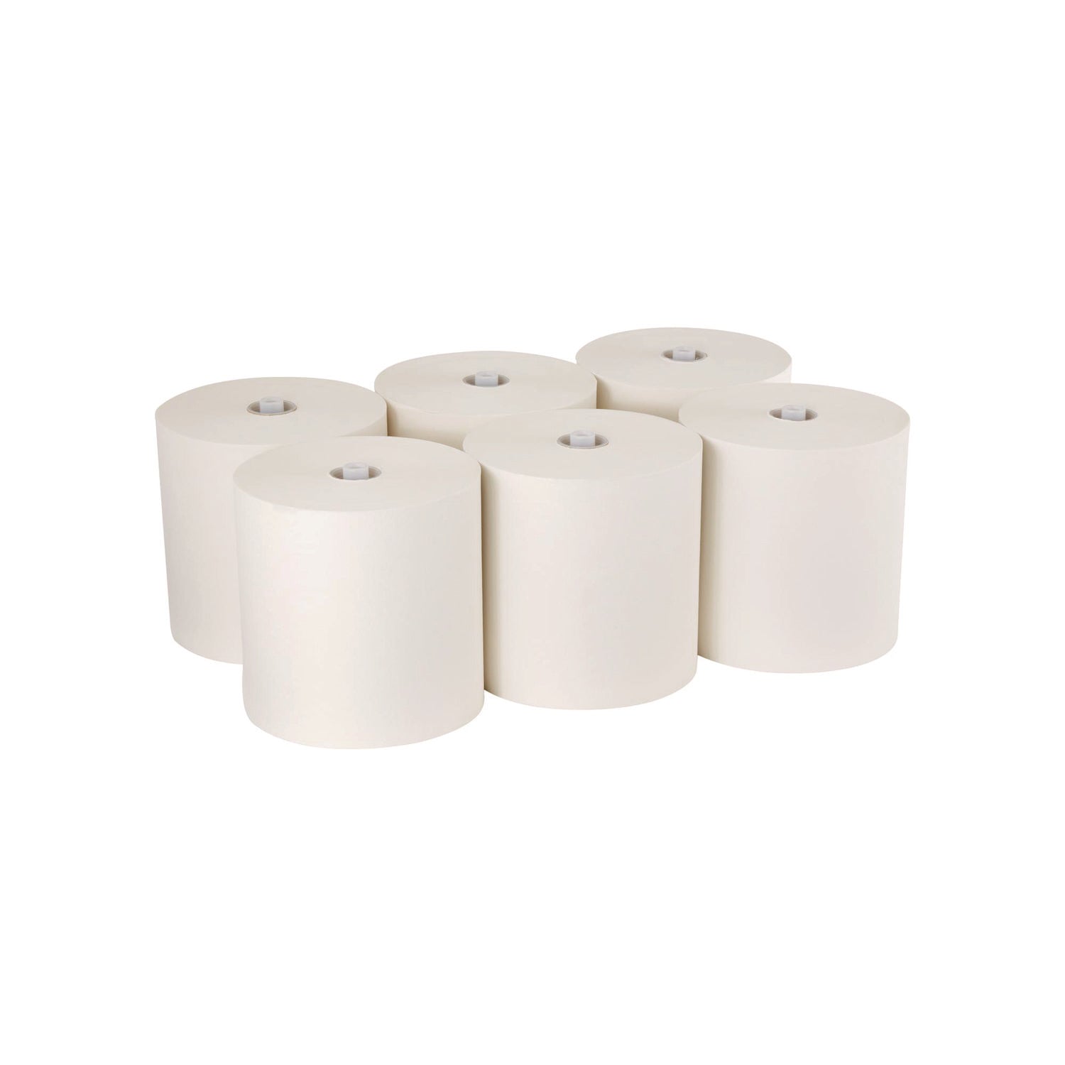 Pacific Blue Ultra High-Capacity Recycled Paper Towel Rolls, 7.87" x 1150 ft, White, 6 Rolls per Carton