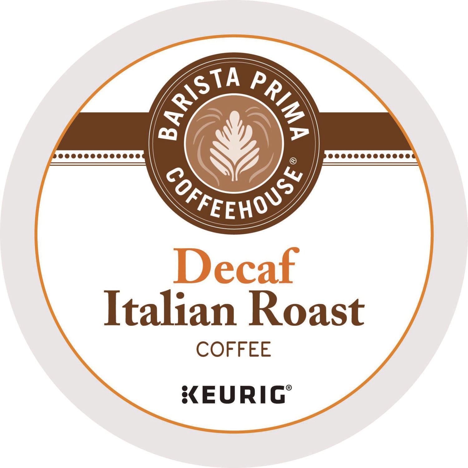 Barista Prima Coffeehouse&reg; K-Cup Italian Roast Coffee - Compatible with Keurig Brewer - Dark - K-Cup - Italian Roast - Decaffeinated - 24 / Box