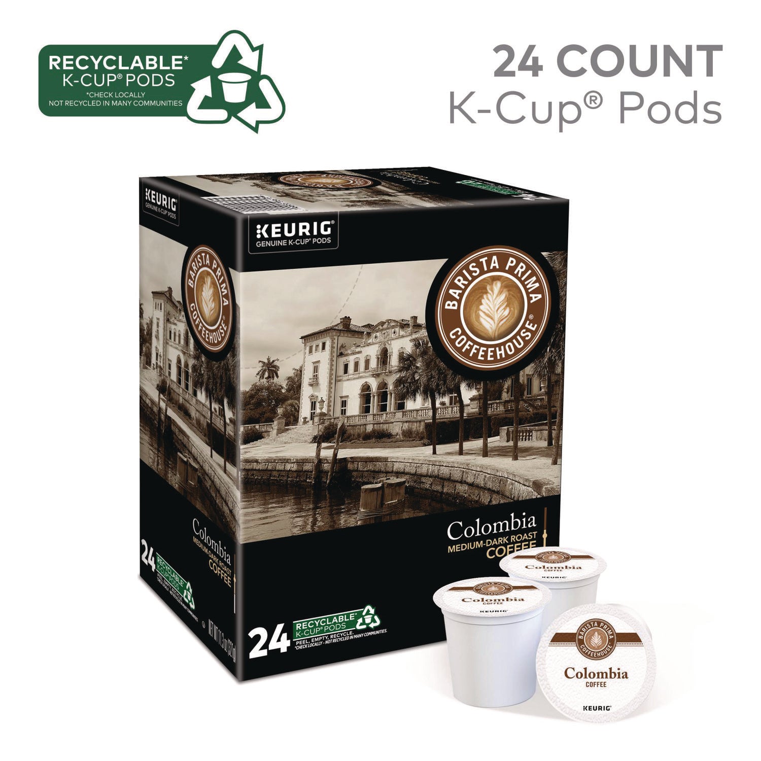 Compatible with Keurig Brewer - Regular - Bold - K-Cup, Pod - Kosher - 24 / Box