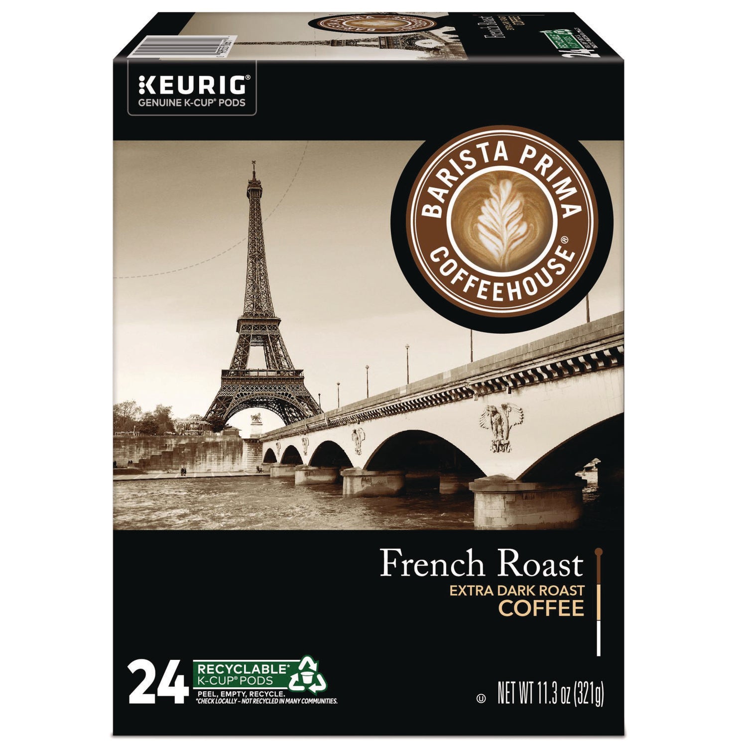 Compatible with Keurig Brewer - Regular - French - K-Cup, Pod - Barista, Arabica - Kosher - 24 / Box