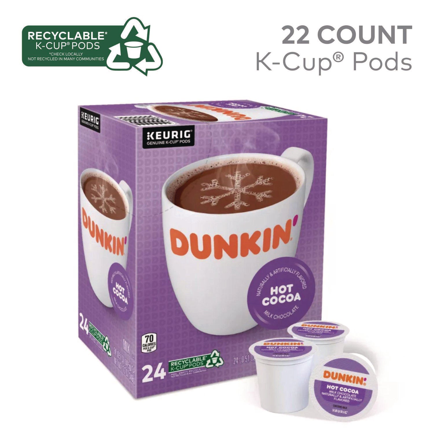Dunkin'&reg; Milk Chocolate Hot Cocoa