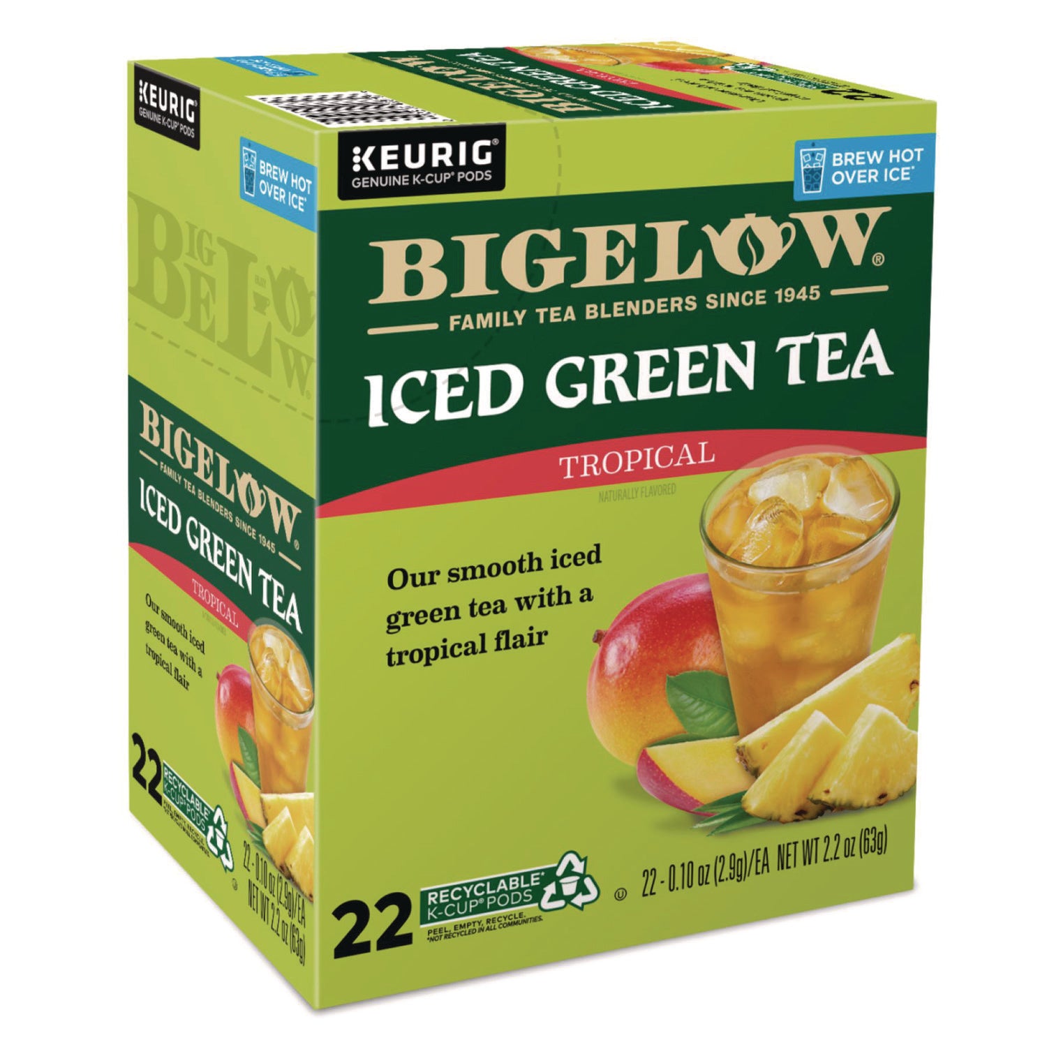 Compatible with Keurig Brewer - Green Tea - 22 / Box
