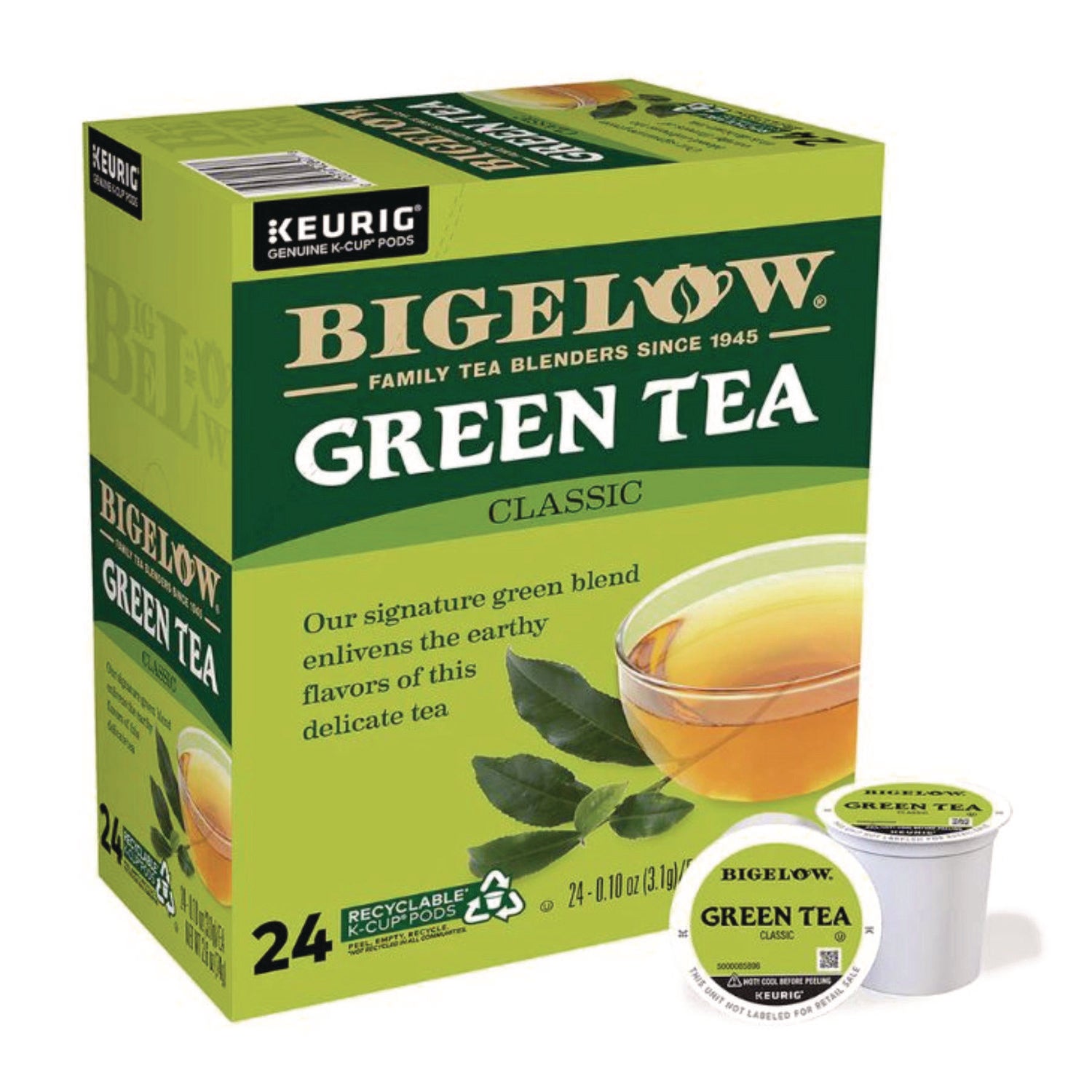 Green Tea K-Cup Pack, 24/box