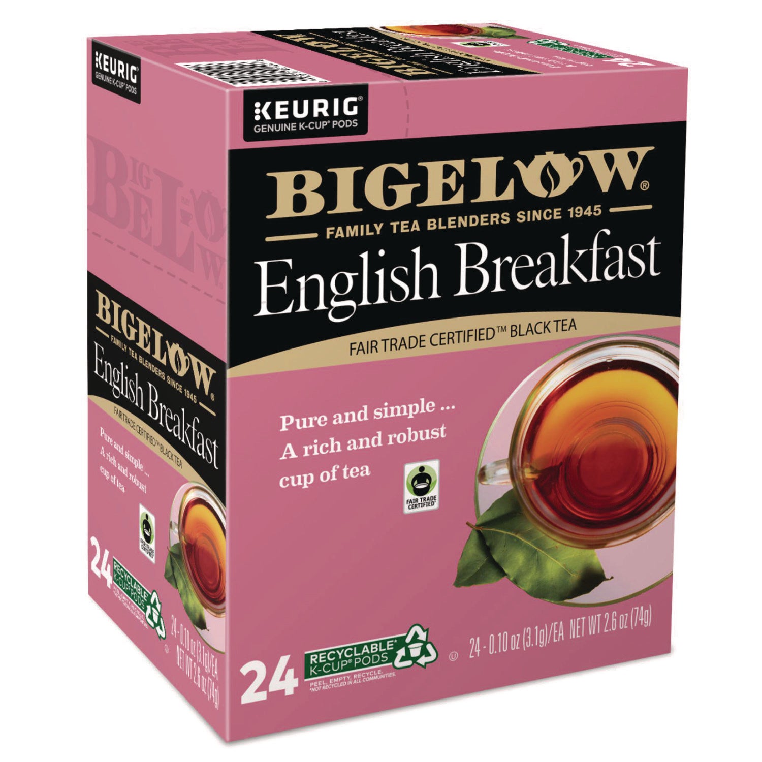 English Breakfast Tea K-Cups, 24/box, 4 Box/carton