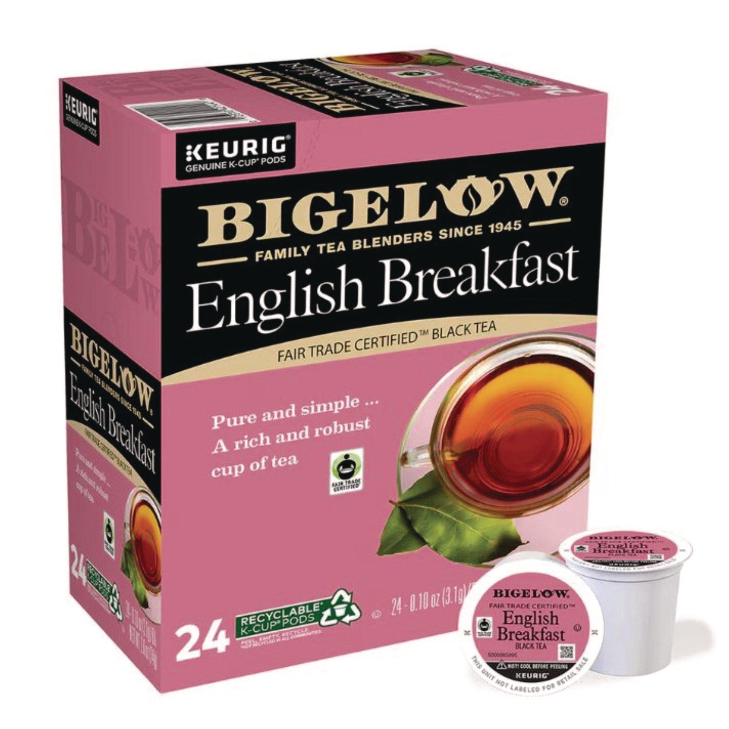 English Breakfast Tea K-Cups, 24/box, 4 Box/carton