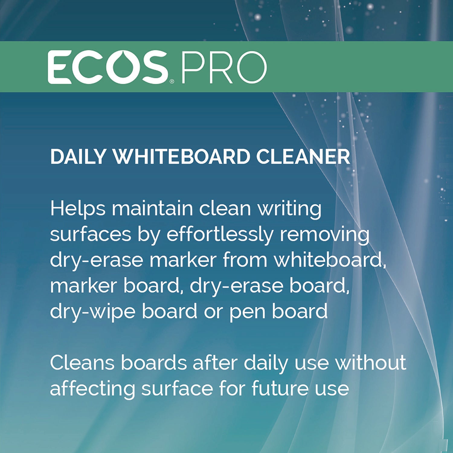 Daily Whiteboard Cleaner, Free and Clear, 32 oz Spray Bottle, 6/Carton