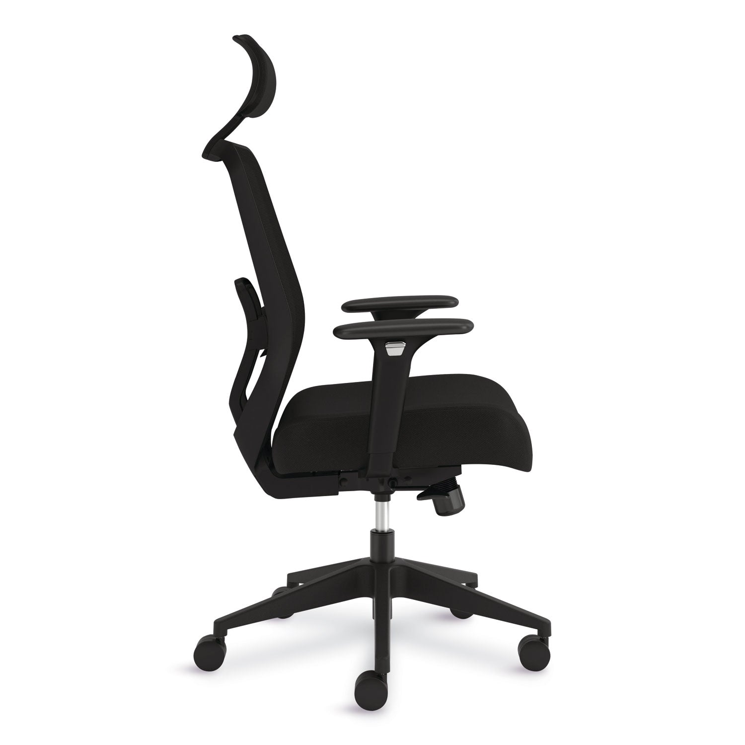 HON Altern Task Chair, Fabric and Foam Seat, Mesh Mid Back, Black Frame, Adjustable Armrests, Lumbar Support, Tilt Mechanism, 1 Each