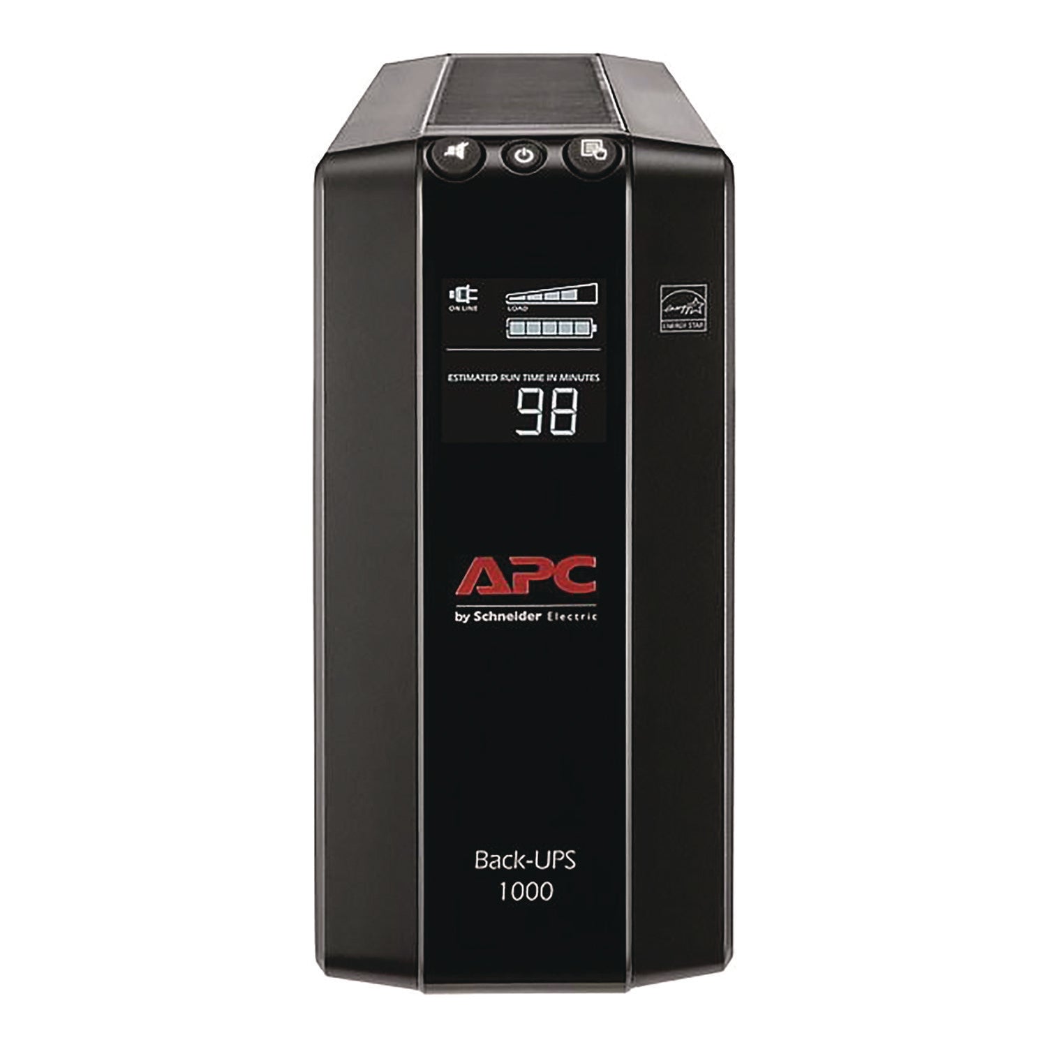 Back-UPS Pro Compact Tower LCD Battery Backup and Surge Protector with USB, 1,000 VA, 8 Outlets, 1,103 J
