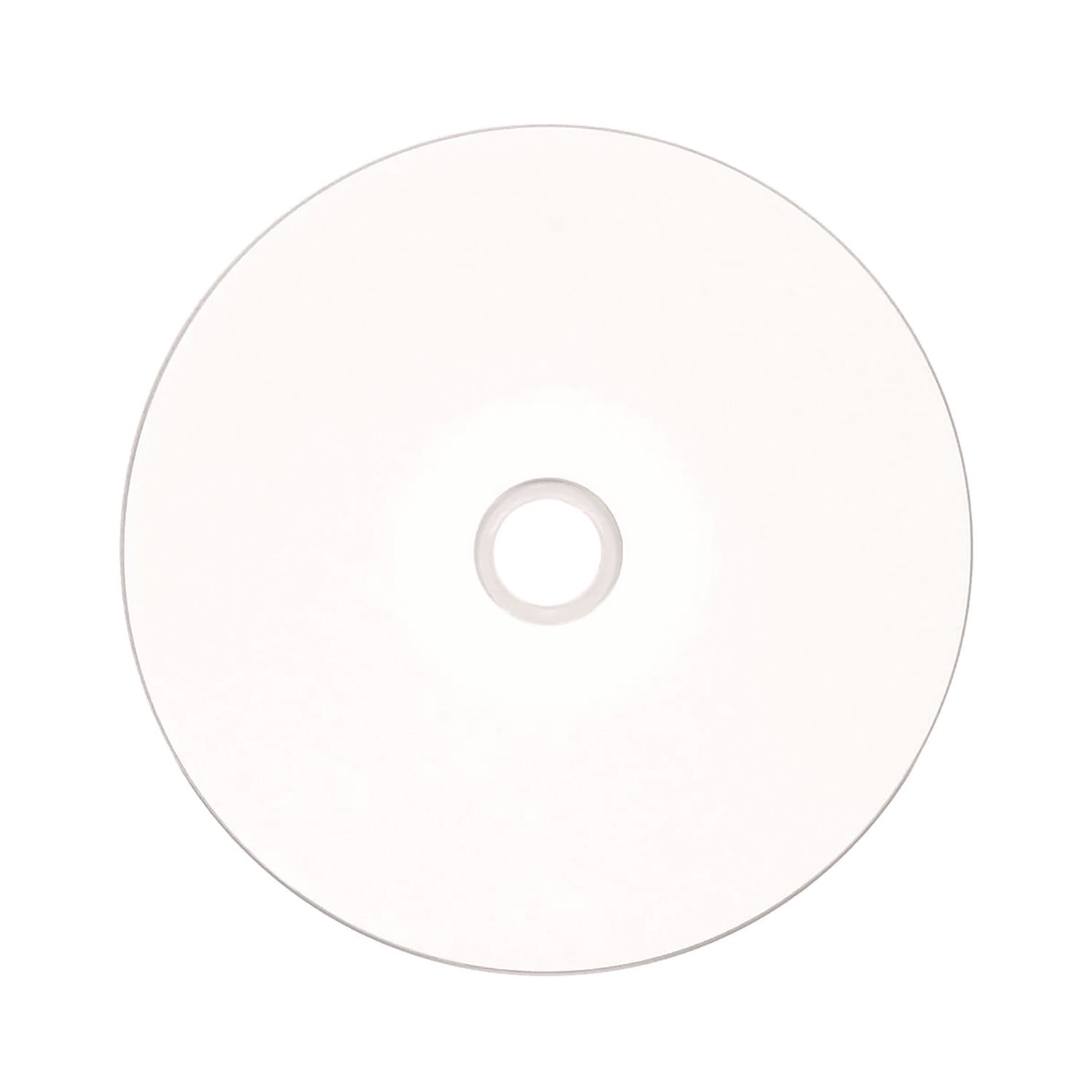 CD-R Printable Recordable Disc, 700 MB/80 min, 52x, Spindle, White, 100/Pack