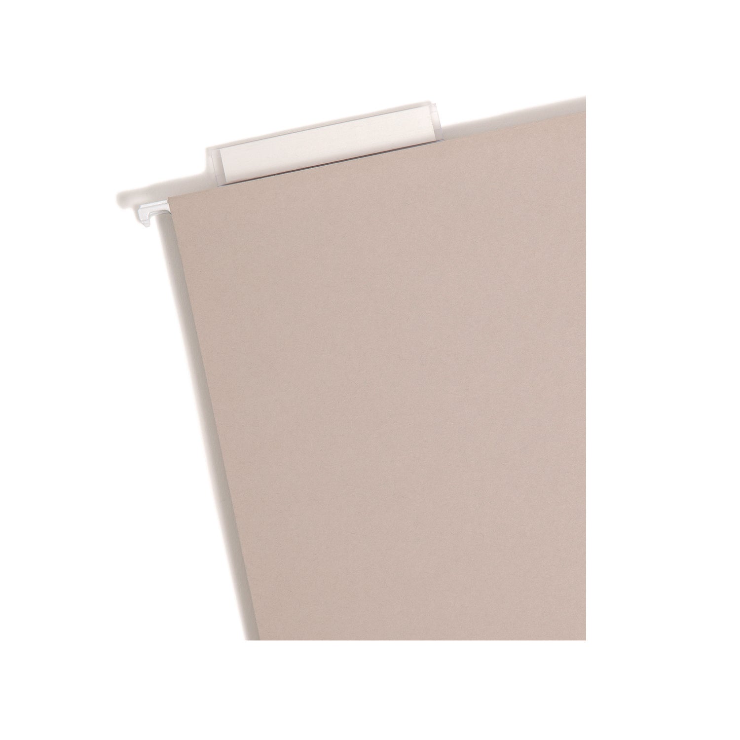 Smead TUFF 1/3 Tab Cut Letter Recycled Hanging Folder - 8 1/2" x 11" - 2" Expansion - Top Tab Location - 14 pt. - Steel Gray - Tear Resistant - 10% Recycled - 18 / Box