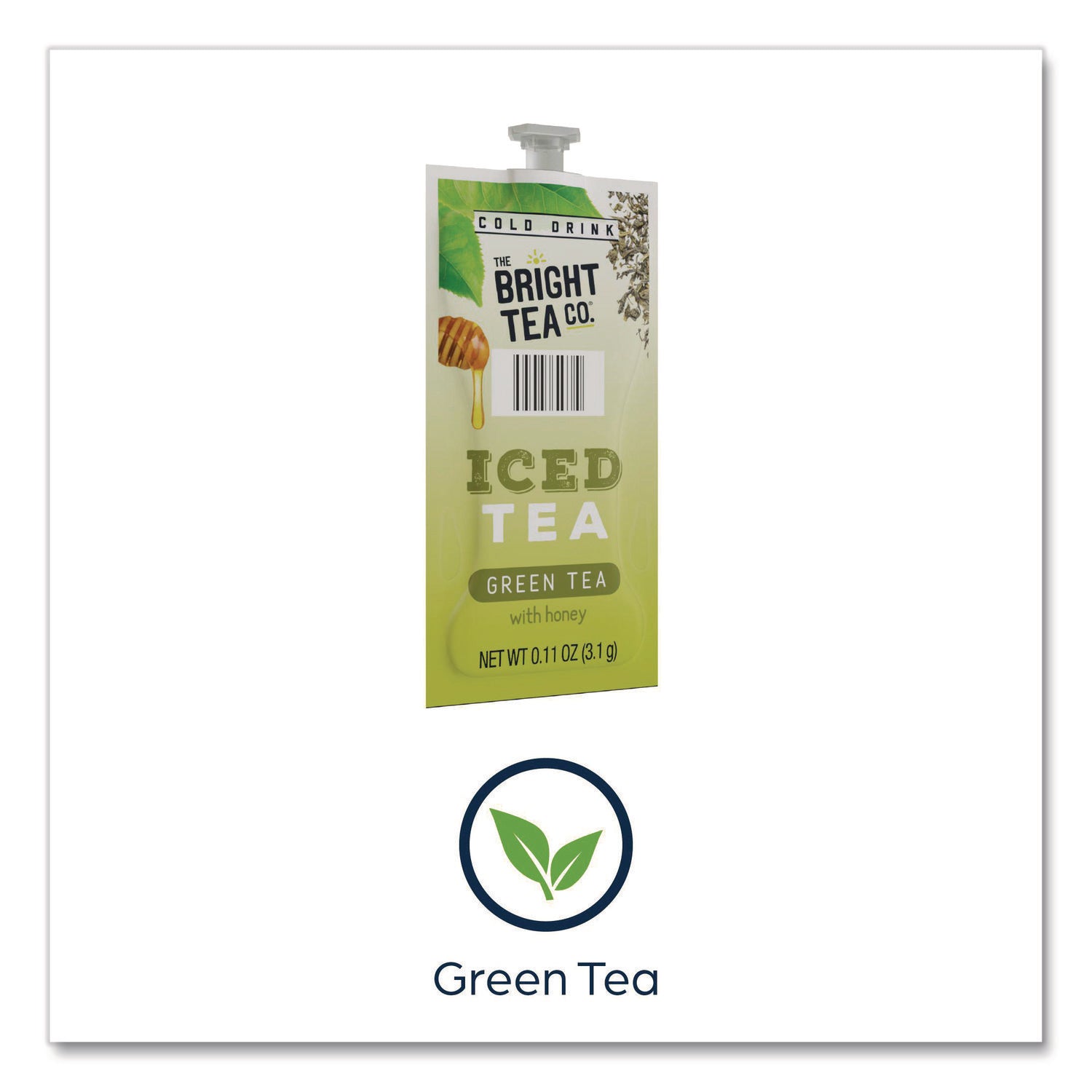 Compatible with Flavia Creation 300 with Chill Refresh Module, Flavia Creation 600 with Chill Module - Iced Green Tea - Caffeinated - Kosher - 100 / Carton