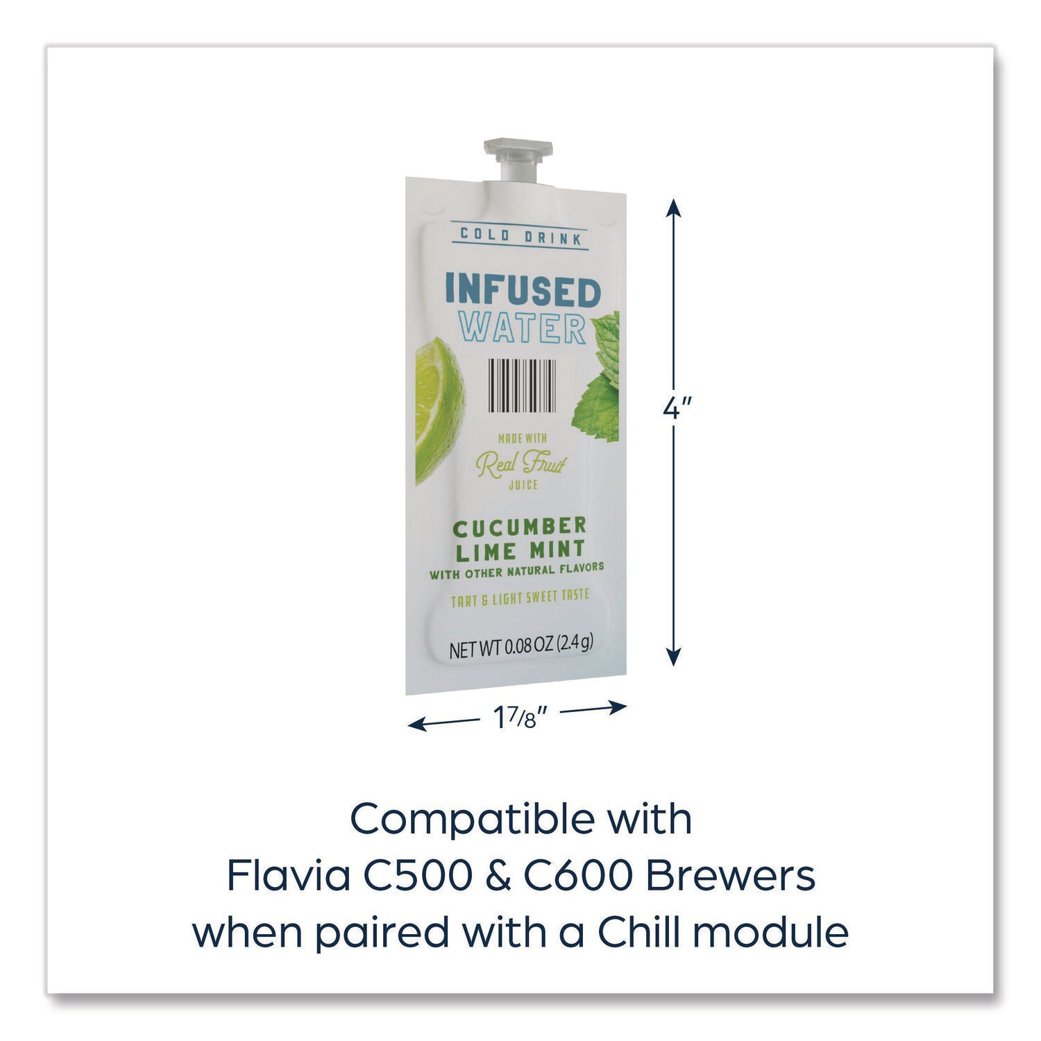 0.08 fl oz (2 mL) - Cucumber Lime Mint - 100 / Carton