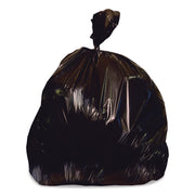 Linear Low-Density Can Liners, 45 gal, 4 mil, 40" x 46", Black, Flat Pack, 50/Carton