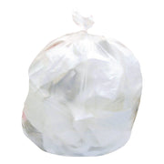 High-Density Waste Can Liners, 33 gal, 9 mic, 33" x 40", Natural, Roll, 25 Bags/Roll, 20 Rolls/Carton