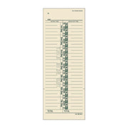 Time Cards for Acroprint, Amano and Lathem Time Clocks, One-Sided, 3.38" x 9", 200/Pack
