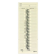Time Cards for Acroprint, Amano and Lathem Time Clocks, One Side, 3.38" x 9", 200/Pack
