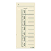Time Cards for Acroprint, Amano and Lathem Time Clocks, Two Sides, 3.4" x 8.25", 200/Pack