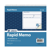 Rapid Memo Pad, Two-Part Carbonless, 8.5 x 7.75, 50 Forms Total