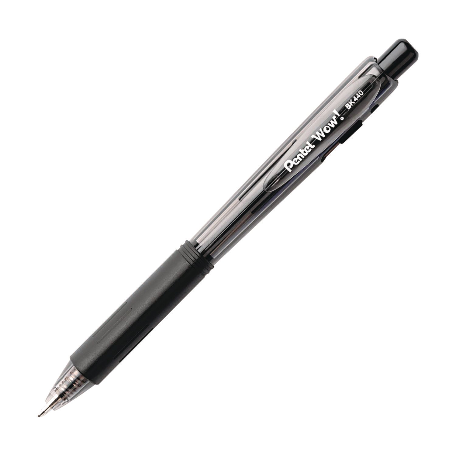 WOW! Ballpoint Pen, Retractable, Medium 1 mm, Assorted Ink and Barrel Colors, 18/Pack