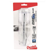EnerGel EnerGel Alloy Retractable Gel Pens - 0.7 mm Medium Pen Point - Refillable - Retractable - Black Ink - Gel-based - Metallic Silver Metal Barrel - Stainless Steel Tip - 1 Pack