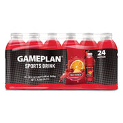 Gameplan Sports Drink, Fruit Punch, 20 oz Bottle, 24/Carton