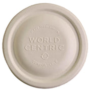 Fiber Lids for Bowls, Fits 8 oz Bowls, 3.7" Diameter x 0.4" h, Natural, Paper, 1,000/Carton
