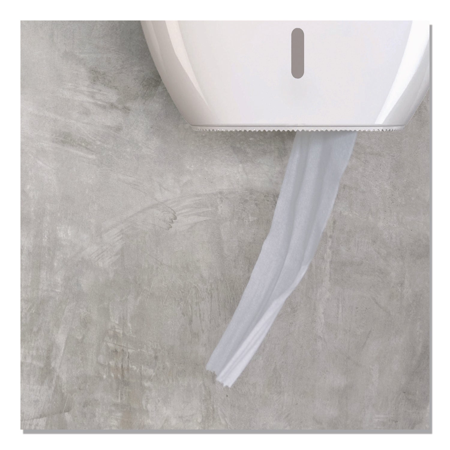 HyTech Seas Mini JRT, Septic Safe, 1-Ply, White, 3.3" x 750 ft, 6 Rolls/Carton