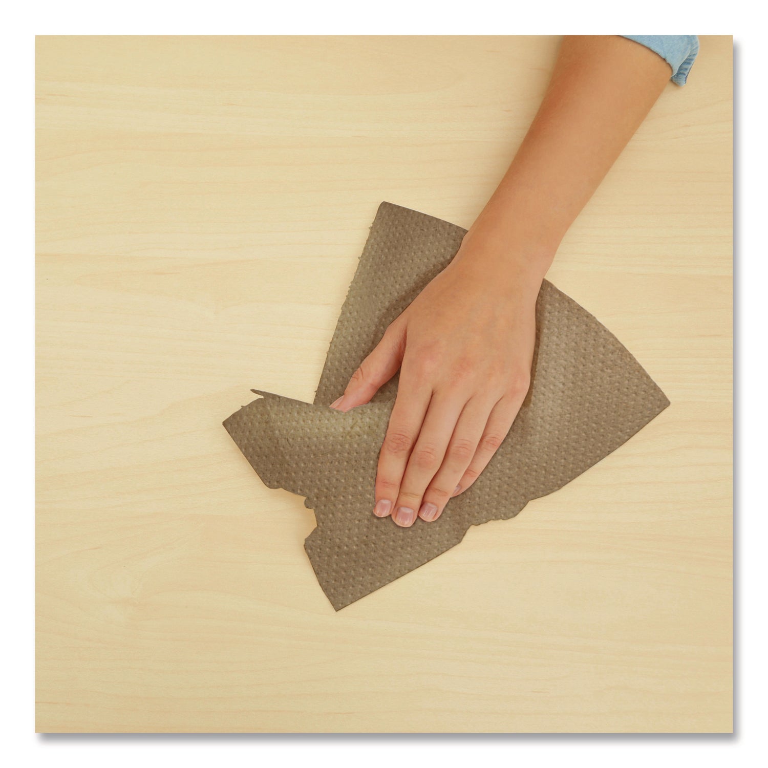 HyTech Seas Hardwound Roll Towel Kraft, 1-Ply, 7.9" x 700 ft, Brown, 6/Carton