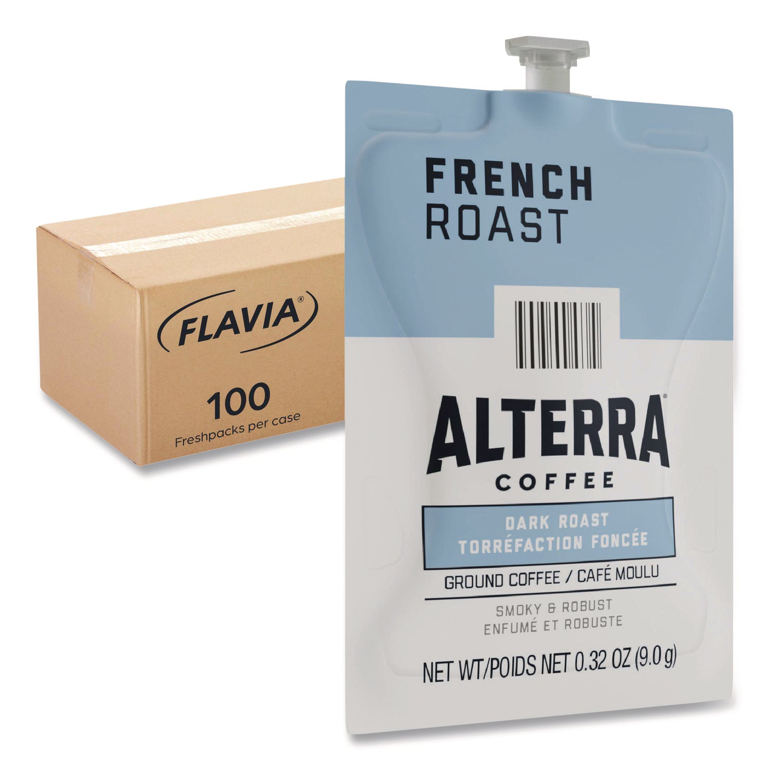 Compatible with Flavia Aroma, Flavia Barista, FLAVIA Creation 600, Flavia Creation 500, Flavia Creation 200, Flavia Creation 150, Flavia Creation 300 - Hot Coffee - Dark - Freshpack - French Roast, Regular - Kosher - 100 / Carton