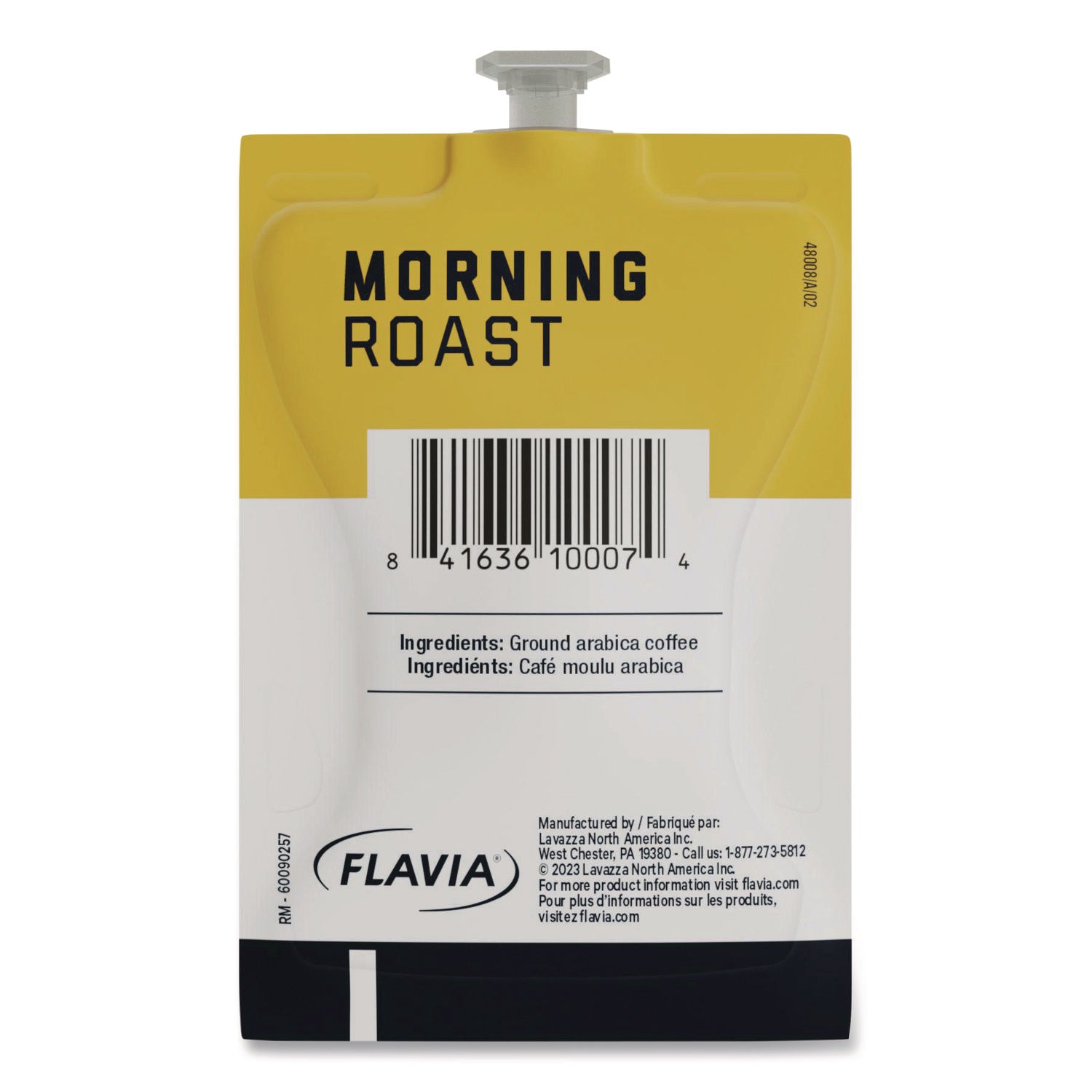 Compatible with Flavia Aroma, Flavia Barista, FLAVIA Creation 600, Flavia Creation 500, Flavia Creation 200, Flavia Creation 150, Flavia Creation 300, Flavia - Hot Coffee - Light - Freshpack - Morning, Regular - Kosher - 100 / Carton