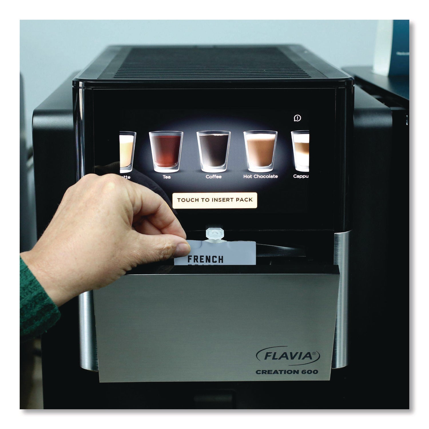 Compatible with Flavia Aroma, Flavia Barista, FLAVIA Creation 600, Flavia Creation 500, Flavia Creation 200, Flavia Creation 150, Flavia Creation 300 - Hot Coffee - Dark - Freshpack - French Roast, Regular - Kosher - 100 / Carton