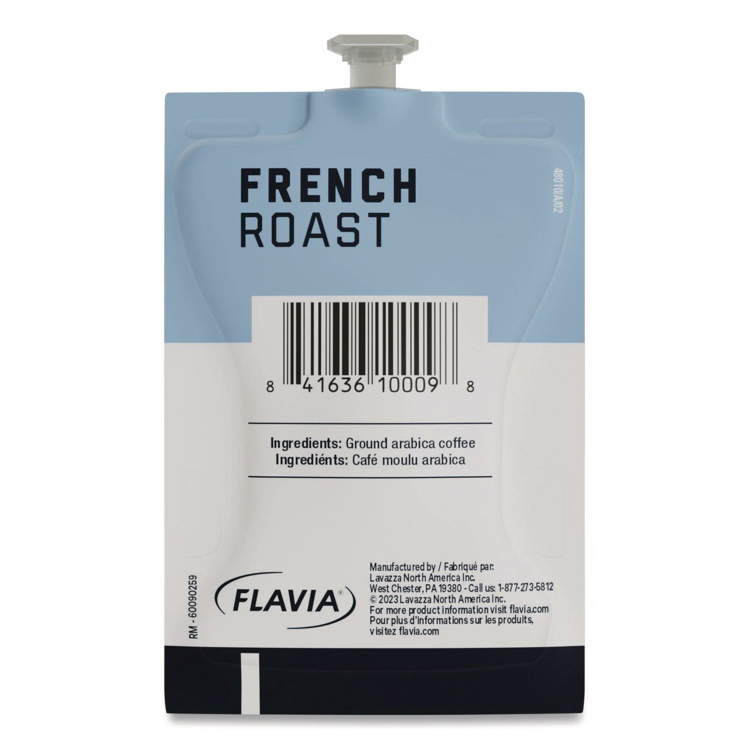 Compatible with Flavia Aroma, Flavia Barista, FLAVIA Creation 600, Flavia Creation 500, Flavia Creation 200, Flavia Creation 150, Flavia Creation 300 - Hot Coffee - Dark - Freshpack - French Roast, Regular - Kosher - 100 / Carton
