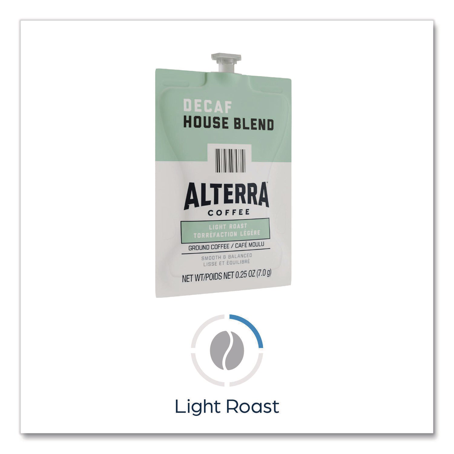 Compatible with Flavia Aroma, Flavia Barista, FLAVIA Creation 600, Flavia Creation 500, Flavia Creation 200, Flavia Creation 150, Flavia Creation 300 - Hot Coffee - Light - Freshpack - Decaf House Blend, Regular - Kosher - Decaffeinated - 100 / Carton