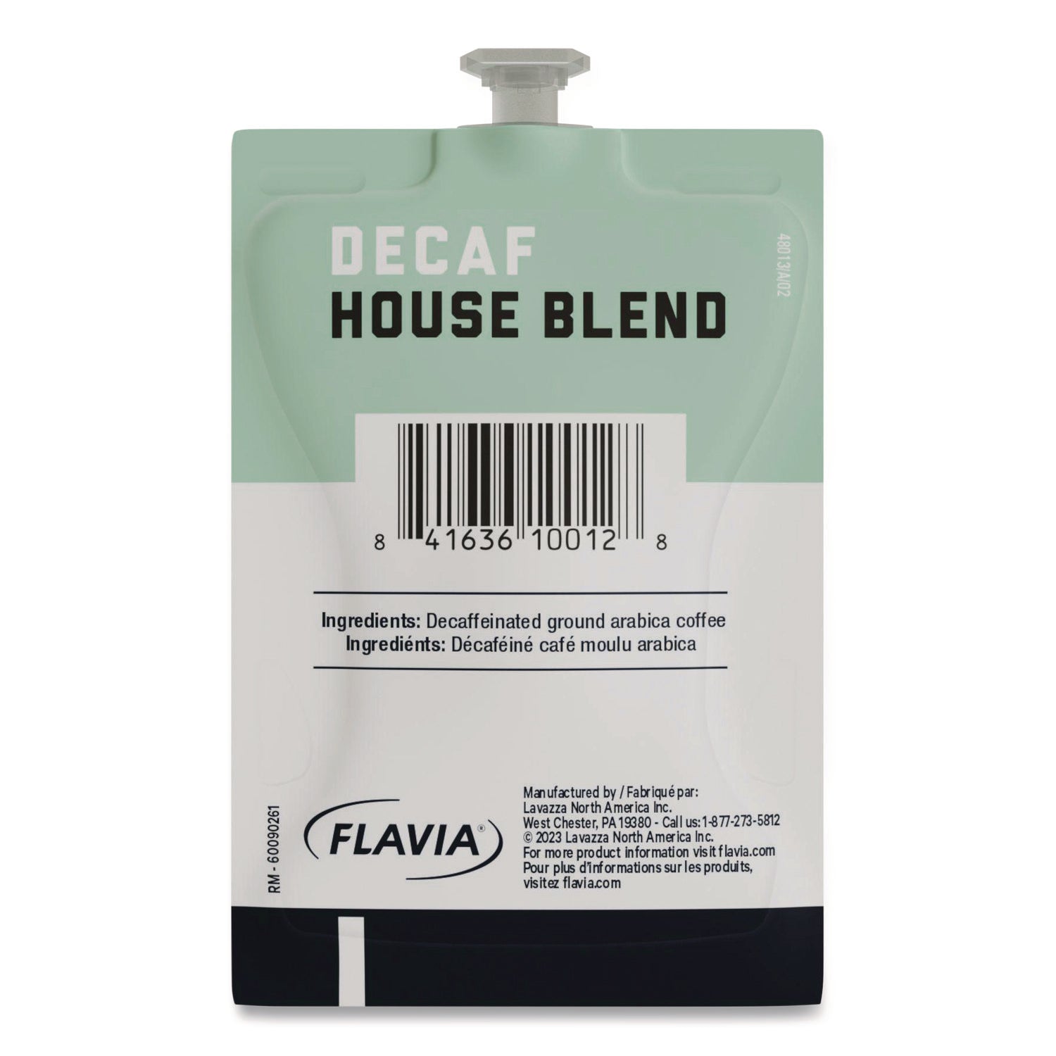 Compatible with Flavia Aroma, Flavia Barista, FLAVIA Creation 600, Flavia Creation 500, Flavia Creation 200, Flavia Creation 150, Flavia Creation 300 - Hot Coffee - Light - Freshpack - Decaf House Blend, Regular - Kosher - Decaffeinated - 100 / Carton
