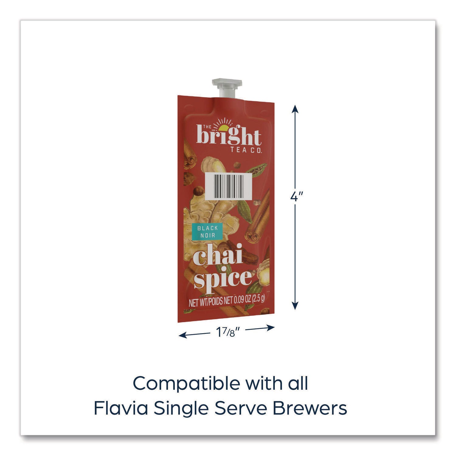 Compatible with Flavia Aroma, Flavia Creation 300, FLAVIA Creation 600 - Herbal Tea - Caffeinated - Kosher - 100 / Carton