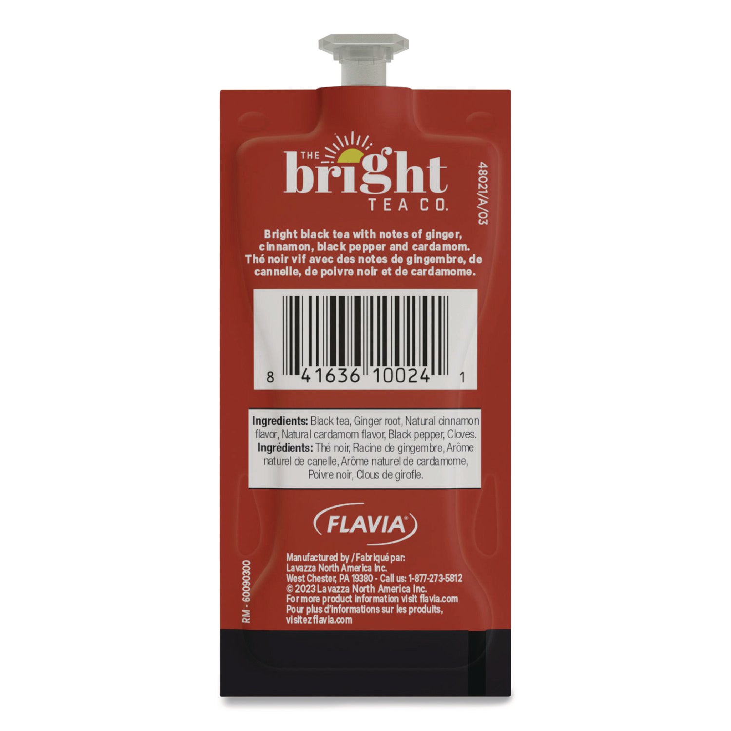 Compatible with Flavia Aroma, Flavia Creation 300, FLAVIA Creation 600 - Herbal Tea - Caffeinated - Kosher - 100 / Carton