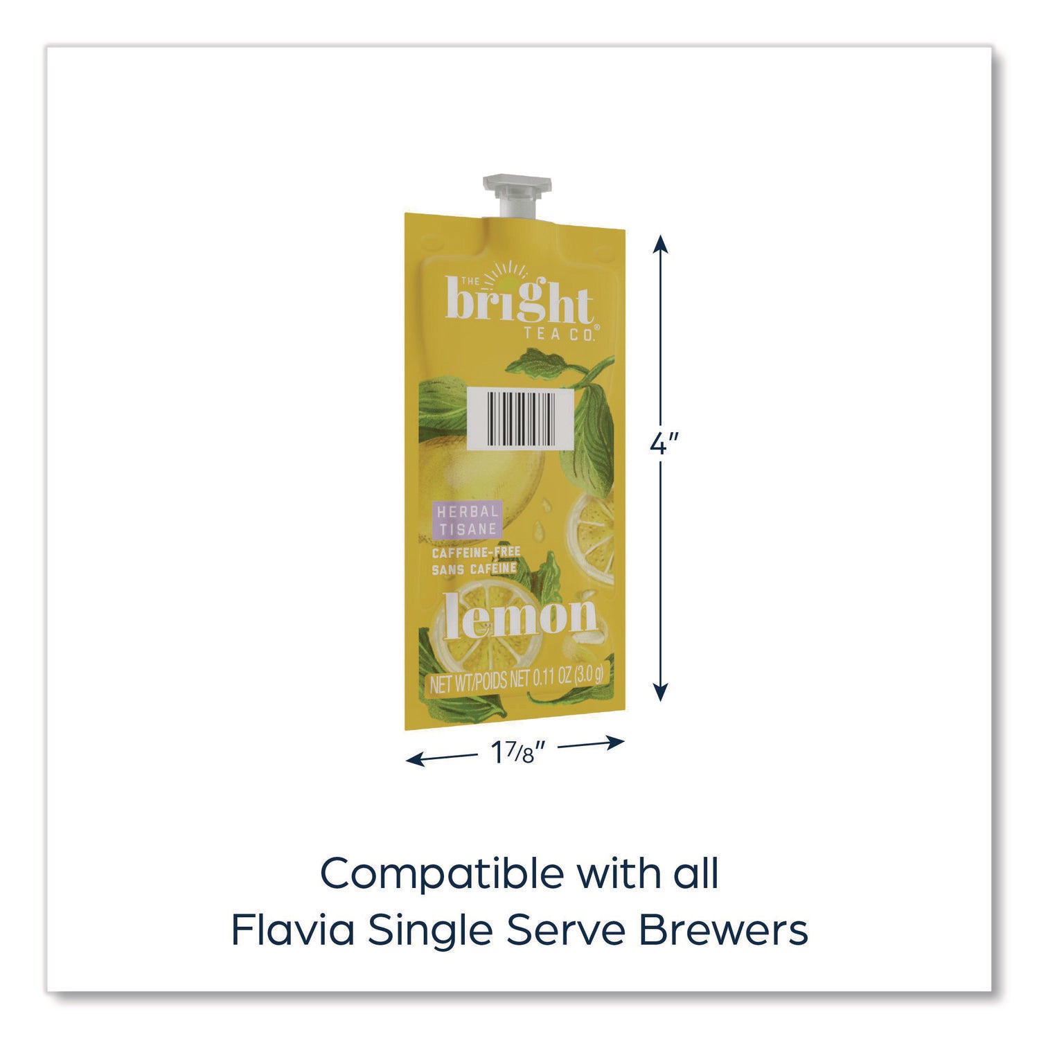 Compatible with Flavia Aroma, Flavia Creation 300, FLAVIA Creation 600 - Herbal Tea - Caffeine-free - Kosher - 100 / Carton