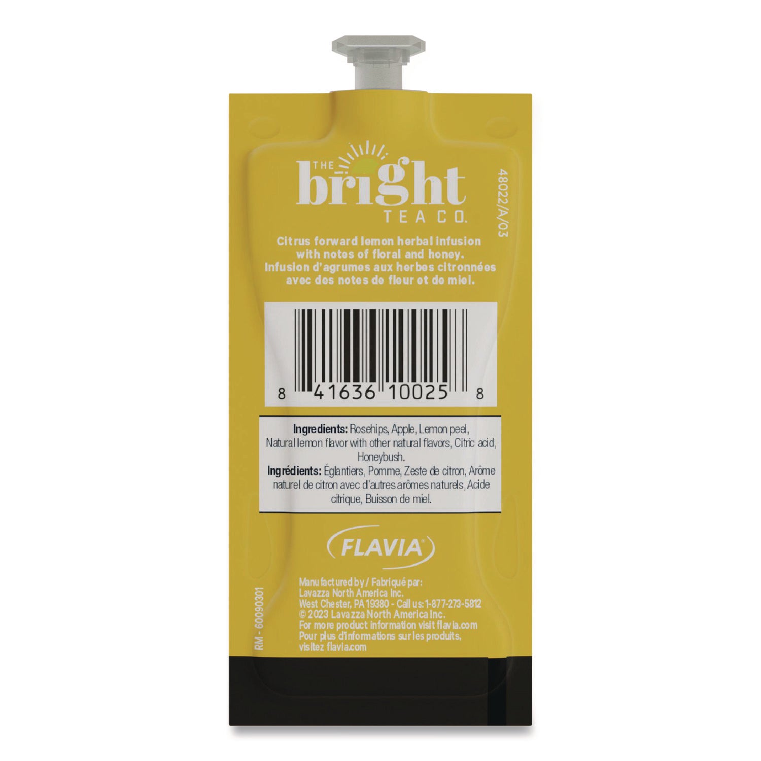 Compatible with Flavia Aroma, Flavia Creation 300, FLAVIA Creation 600 - Herbal Tea - Caffeine-free - Kosher - 100 / Carton