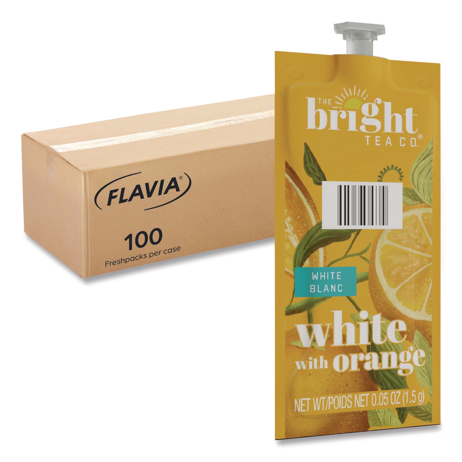 Compatible with Flavia Aroma, Flavia Creation 300, FLAVIA Creation 600 - White Tea - Decaffeinated - Kosher - 100 / Carton