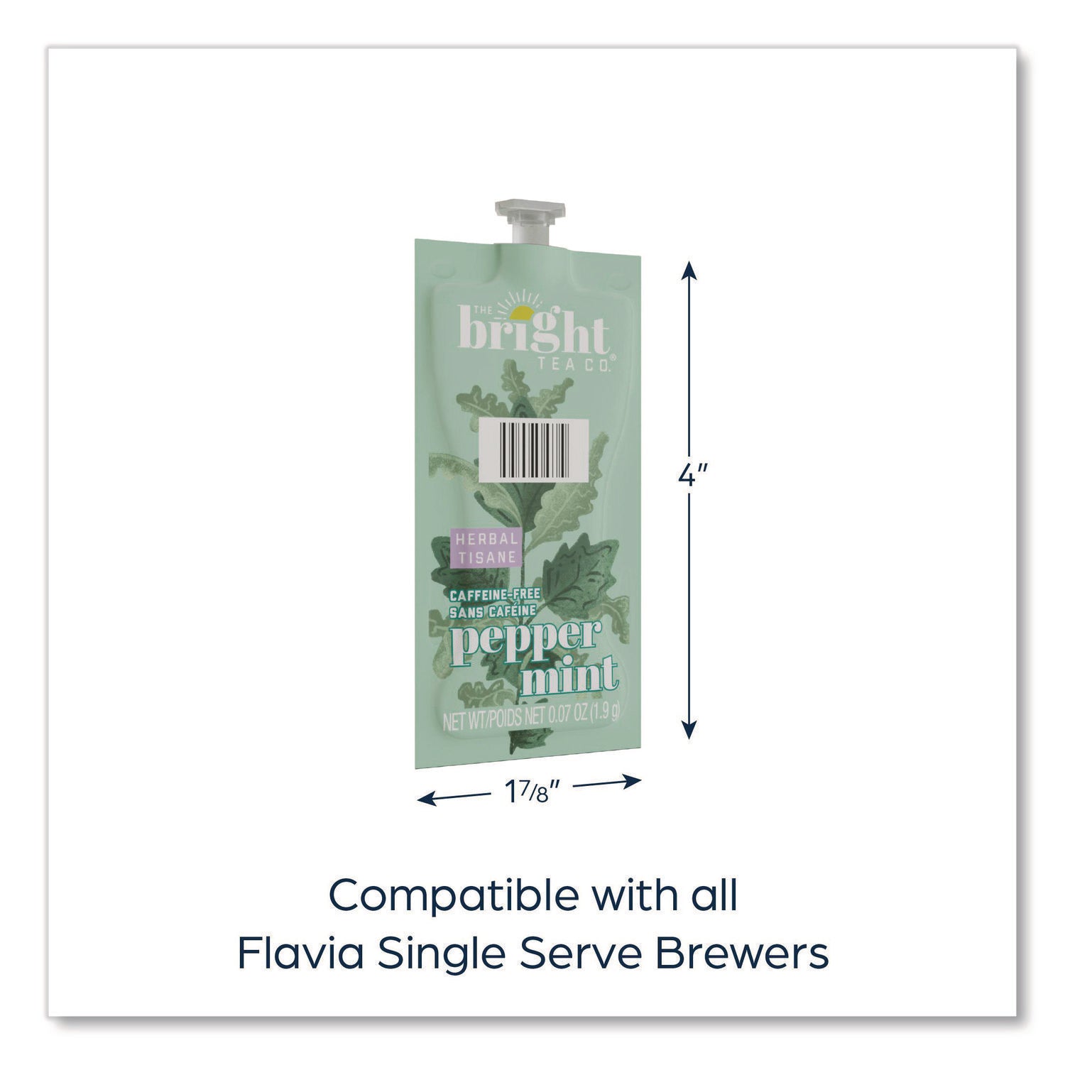 Compatible with Flavia Aroma, Flavia Creation 300, FLAVIA Creation 600 - Herbal Tea - Decaffeinated - Kosher - 100 / Carton