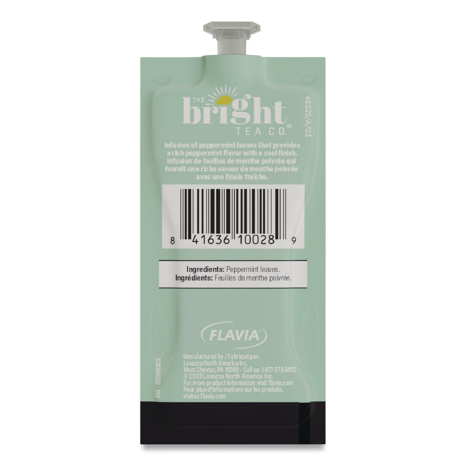 Compatible with Flavia Aroma, Flavia Creation 300, FLAVIA Creation 600 - Herbal Tea - Decaffeinated - Kosher - 100 / Carton
