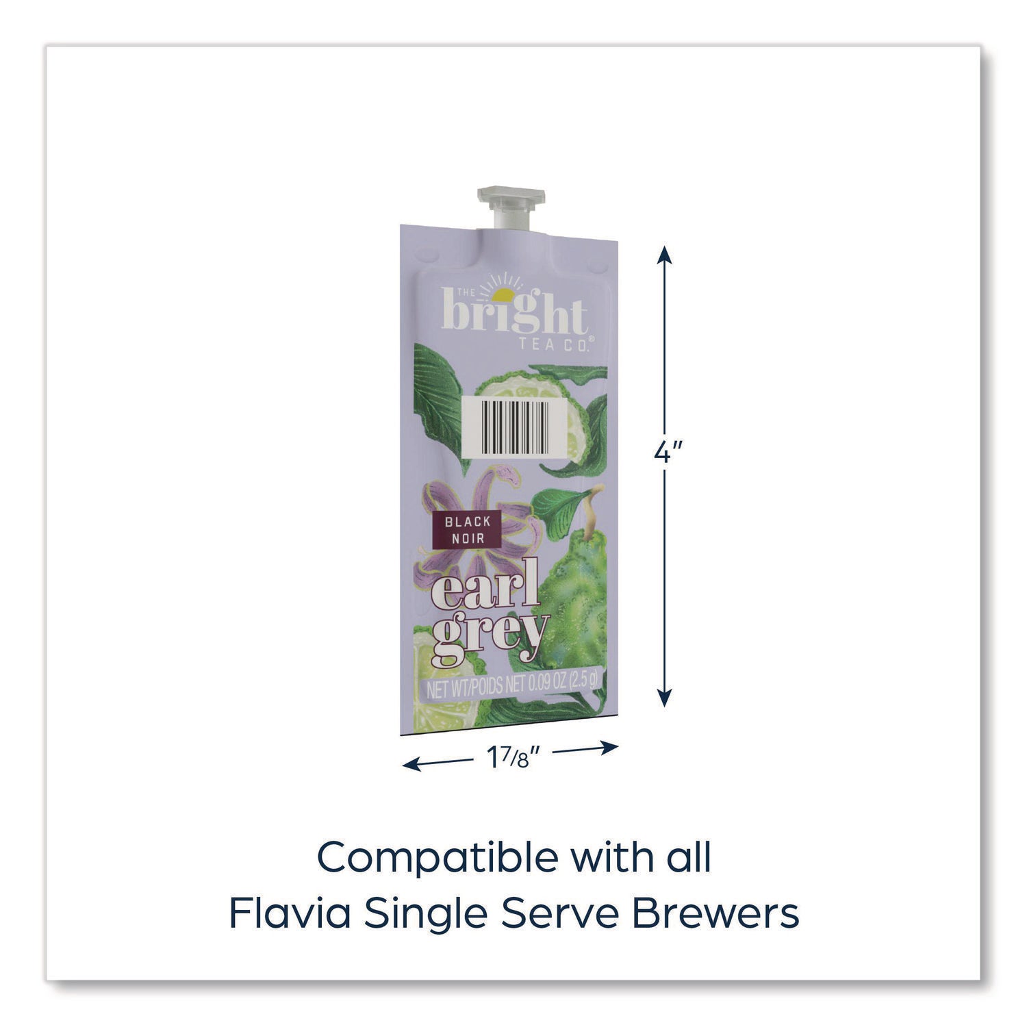 Compatible with Flavia Aroma, Flavia Creation 300, FLAVIA Creation 600, Flavia Creation 150, Flavia Creation 200, Flavia Creation 500 - Black Tea - Caffeinated - Kosher - 100 / Carton